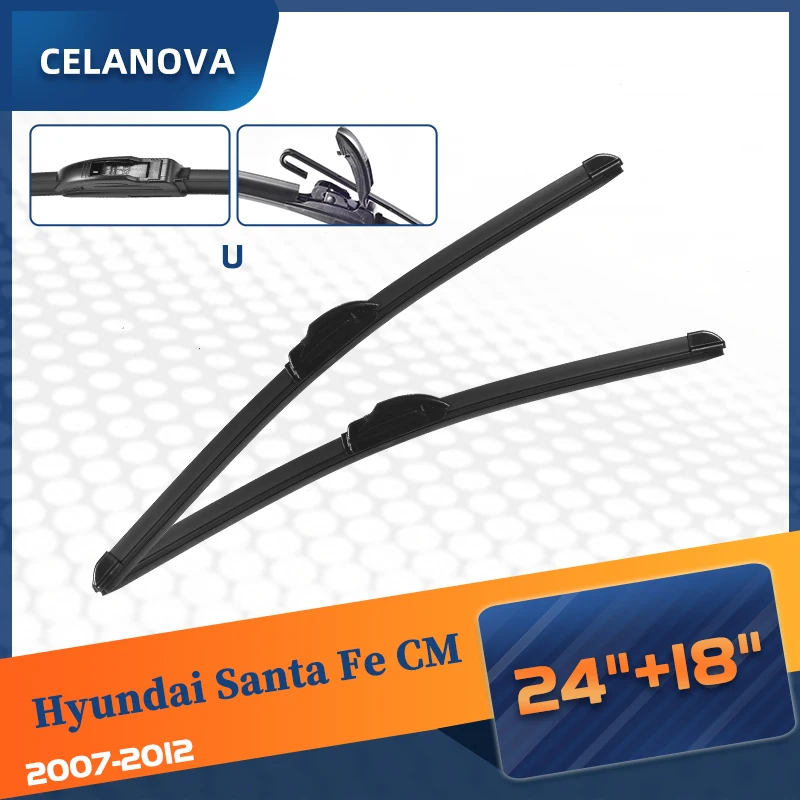 CELANOVA Windshield Wiper Blade For Hyundai Santa Fe CM 2007 2012 24