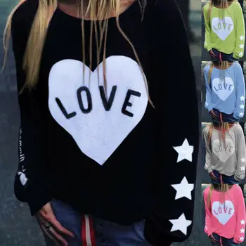 

2019 Autumn Winter Women Hoodies Letter Printed Sweatshirt Tracksuits Long Sleeve O-neck Pullover Hoodies Ladies Streetwear