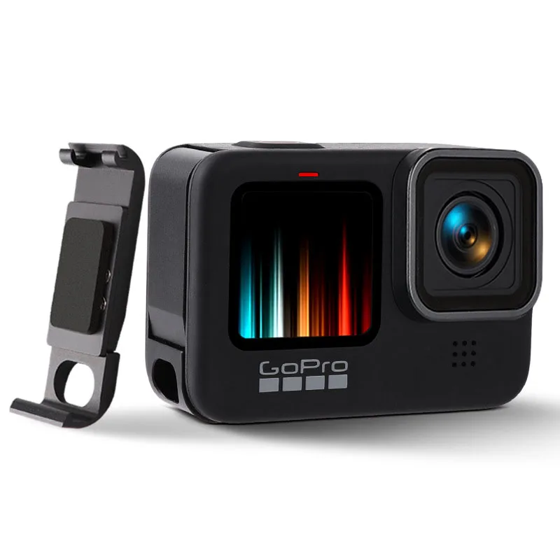 Алюминиевый металлический Батарея боковая крышка для экшн камеры GoPro Hero 9 пыле