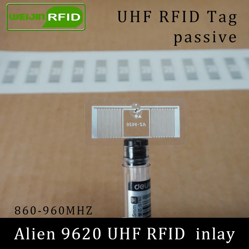 UHF RFID tag Alien 9620 sticker inlay 915m 900 868mhz 860-960MHZ Higgs3 EPC C1G2 ISO18000-6C smart card passive tags label | Безопасность