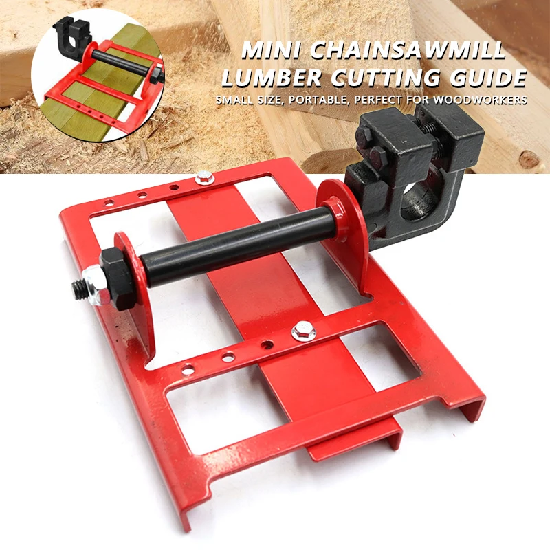 wood pellet machine for sale Multifunction Mini Chainsaw Mill Lumber Cutting Guide Portable Guide Bar Accessories for Timber Workers Lumber Cutting Hot Sale Wood Boring Machinery