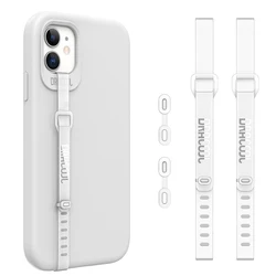 2 - Pack Soft TPU Clear Silicone Grip Phone Ring Holder & Kickstand Wristbands (Clear)