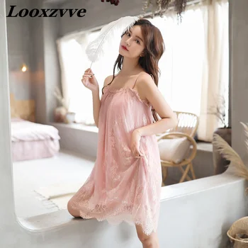 

Nightgowns Women Sexy Lace Sling Lingerie Robe Attractive Sleepwear Charming Sleepwear Women Nightwear Women Sexy Sleepwear