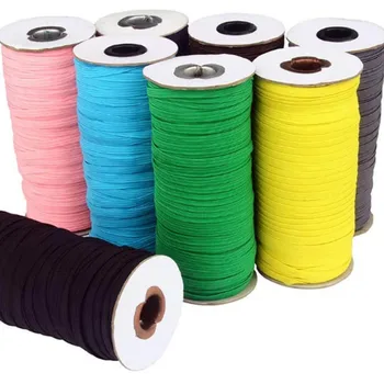 

3MM Width Flat Elastic Band 130 Yards Colorful Stretch Rope Sewing String for DIY Craft Clothes