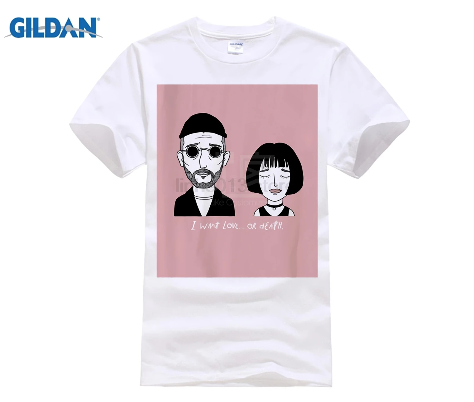 Summer Classic French Movie Leon The Professional T Shirt Men Matilda Tee I Want Love Or Death Short Sleeve | Мужская одежда