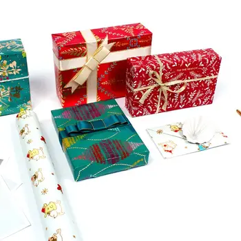 

5 Sheets Waterproof Christmas Wrapping Paper Gift Packing Present Box Packaging 11UA