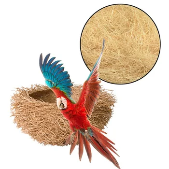 

Nesting Material Pet Bird Nest Bamboo Bird Nest Anaries Finches Nest Filled Grass Bird Cage Accessories