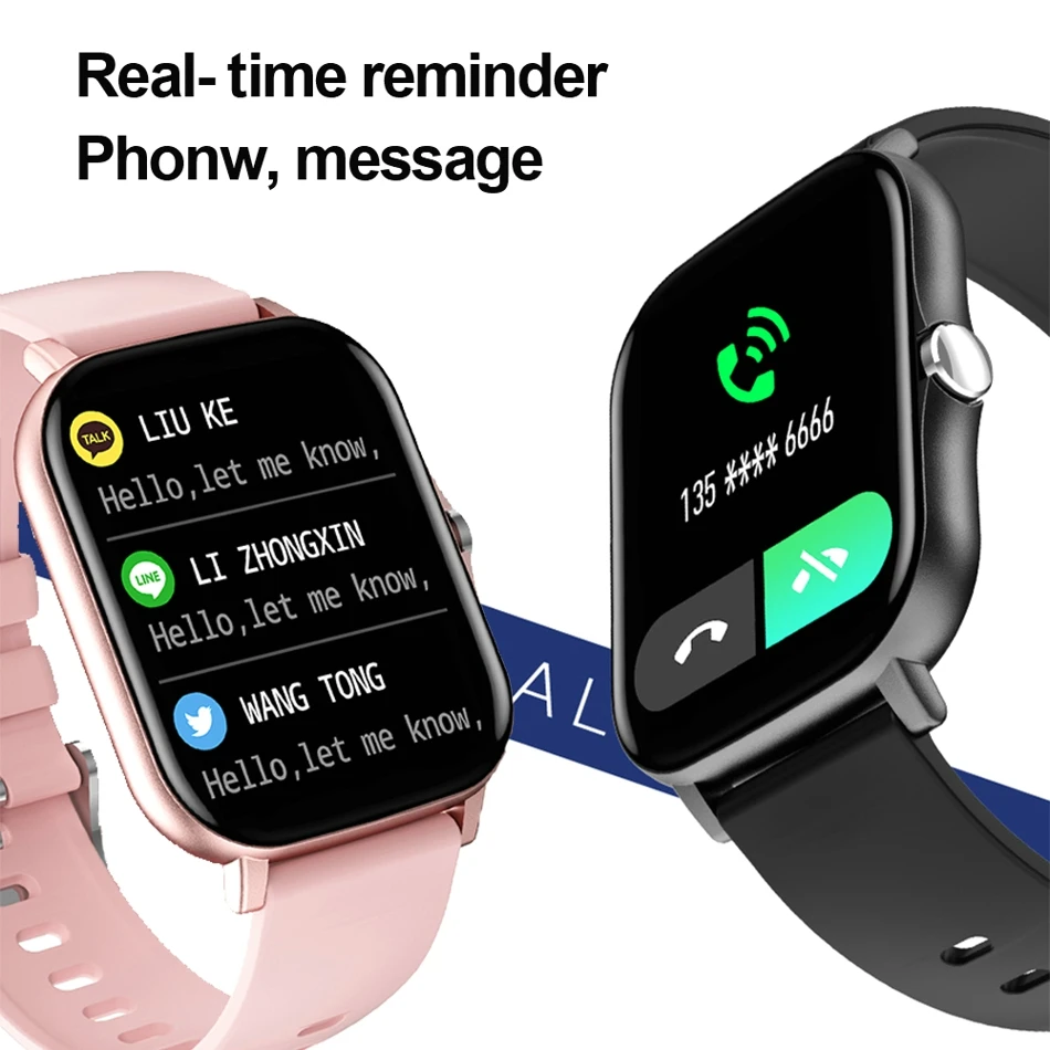 Smart Watch Man 1.7 Inch Full HD Screen LEMFO LF27 Smartwatch Heart Rate Blood Pressure Monitor Fitness bracelet for Men Women