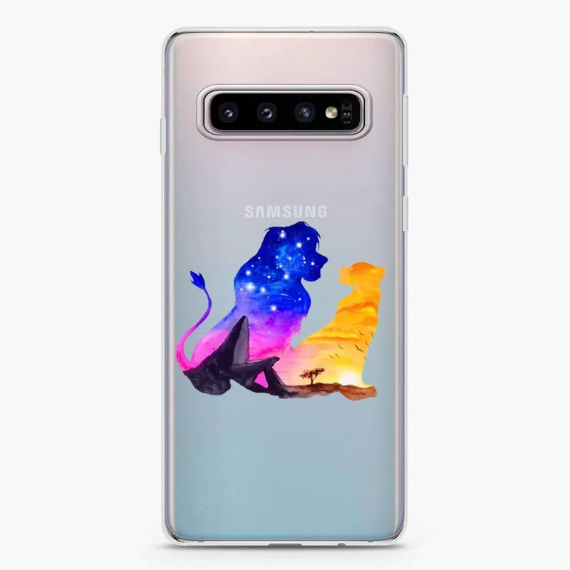 Чехол с изображением короля льва для samsung Galaxy S5 S6 S7 Edge S8 S9 Plus Note 9 мягкий мультяшный чехол для samsung Galaxy S10 Lite S10Plus - Цвет: TPU