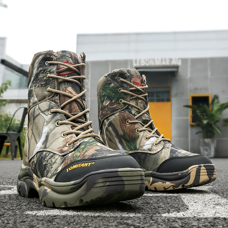 Зимняя уличная Мужская Военная походная обувь на шнуровке, военные тактические мужские ботинки, большие размеры 39-46, Нескользящие износостойкие военные ботинки