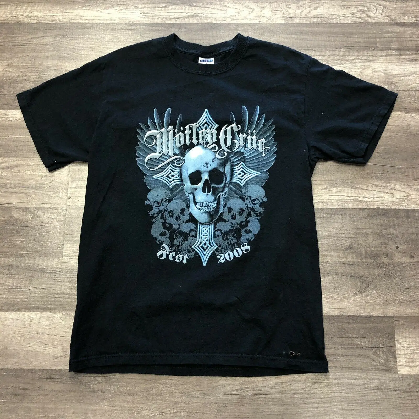 

Rare Motley Crue 2008 Crue Fest T-Shirt Papa Roach Trapt Buckcherry Sixx M Vtg Printed T Shirt 2018 Fashion Brand Top Tee