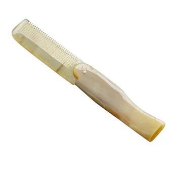 

17cm Foldable Ox Horn Comb Portable Hair Comb Pocket Comb Hair Combs Hairbrush Hairdressing Combs Hair Care Styling Tools