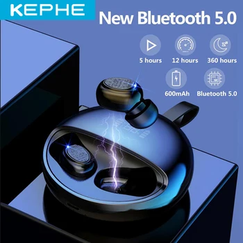 

Wireless Bluetooth 5.0 Headphones TWS Wireless Earphones With Microphone Bluetooth Earphone 360 Rotation 8D HiFi Stereo Headset