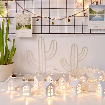 

New 3/1.5M LED Christmas Tree House Style Fairy Light Led String Wedding Natal Garland New Year Christmas Decorations for Home