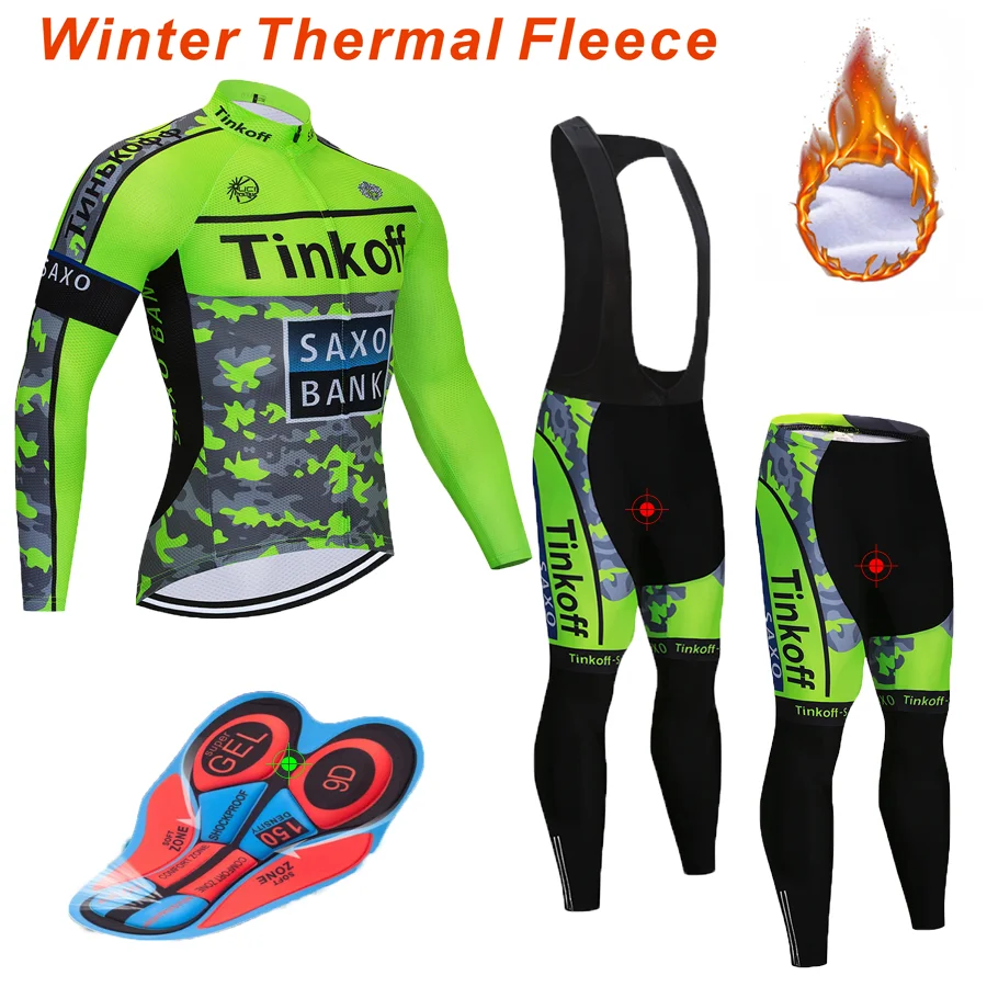 

2019 new winter warm fleece, cycling suit, men's sweatshirt suit, riding warm and windproof hot pants suit