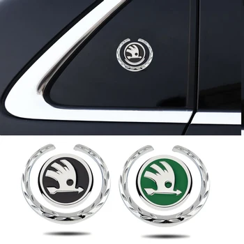 

Car Window Side Sticker For Skoda Logo Karoq Superb A7 2 Kodiaq Yeti Tour RS Octavia Fabia 1 Rapid Auto Body Emblem Decoration