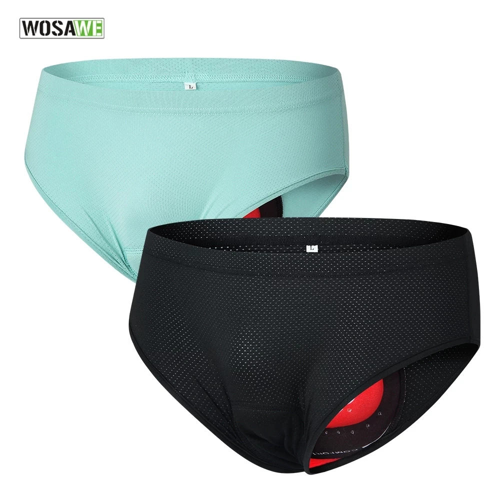 Шорты WOSAWE Мужские быстросохнущие дышащие с объемной подушкой шорты для верховой