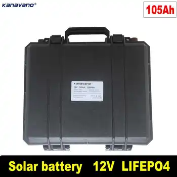 

12V105Ah solar battery full capacity lithium RV battery pack rechargeable battery used for motor vehicle engine power supply