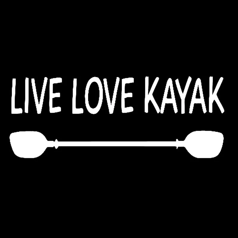Компьютерный стиль Live Love каяк виниловая наклейка снимающиеся наклейки для компьютера/грузовика/ноутбука/стены