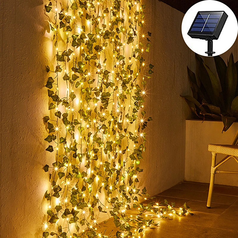 solar powered street lights Solar LED String Lights Maple Leaf Fairy Lights Waterproof Outdoor Garland for Christmas Wedding Party Garden Decoration Lights cheap solar lights