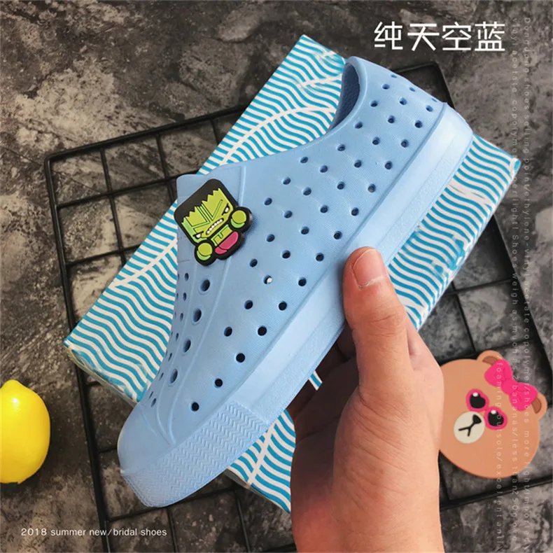 Новинка года; детская обувь из прозрачного пластика; обувь из Крока; Scarpe; детские ботинки для сада; пляжные сабо из ПВХ