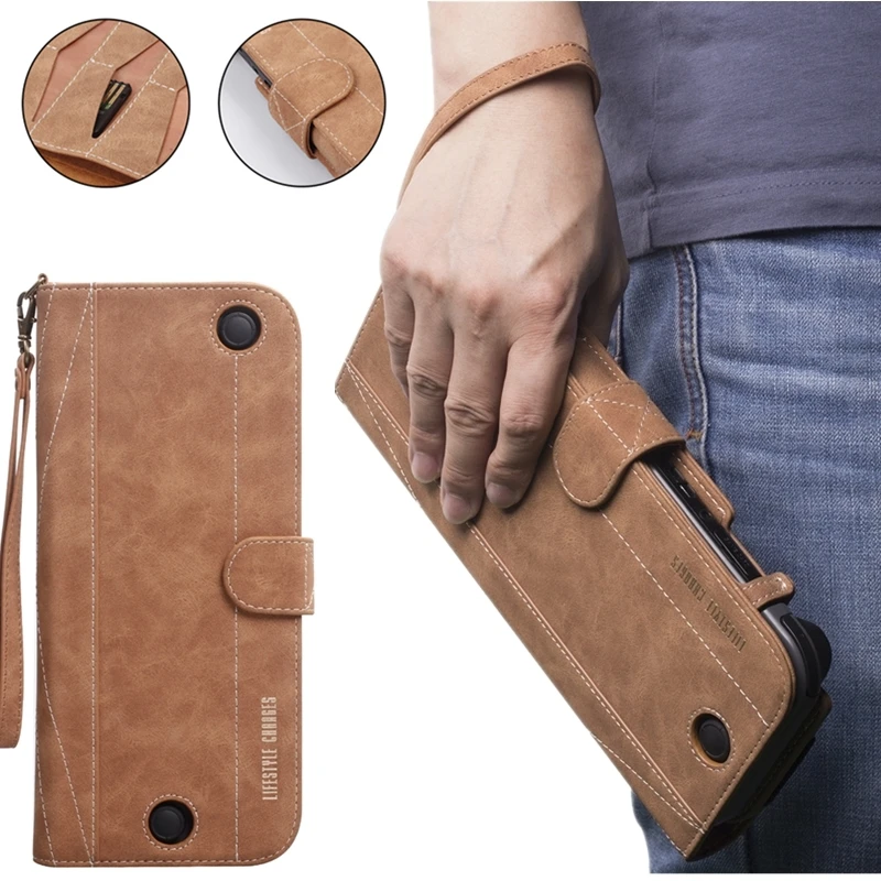 

Nintend SWITCH Console Protective Cover Case Multi-function Leather Case for SWITCH Game Handle Split Leather shockproof