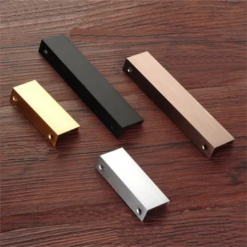 

10 piece Tab Edge Pull, Finger Pull Tab Handle for Cabinets and Drawers,Modern Finger Drawer Pull，Sliding Door Hidden Handles