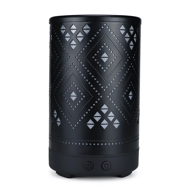 Metal Grid Essential Oil Diffuser 100Ml Aroma Diffuser Ultrasonic Aromatherapy Humidifier Cool Mist Maker for Home Office Eu Plu