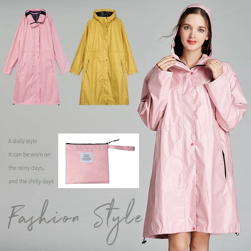 

Short Raincoat Women Men Waterproof Windproof hooded Light Rain Coat Ponchos Jacket cloak Female Chubasqueros White Coat Inside