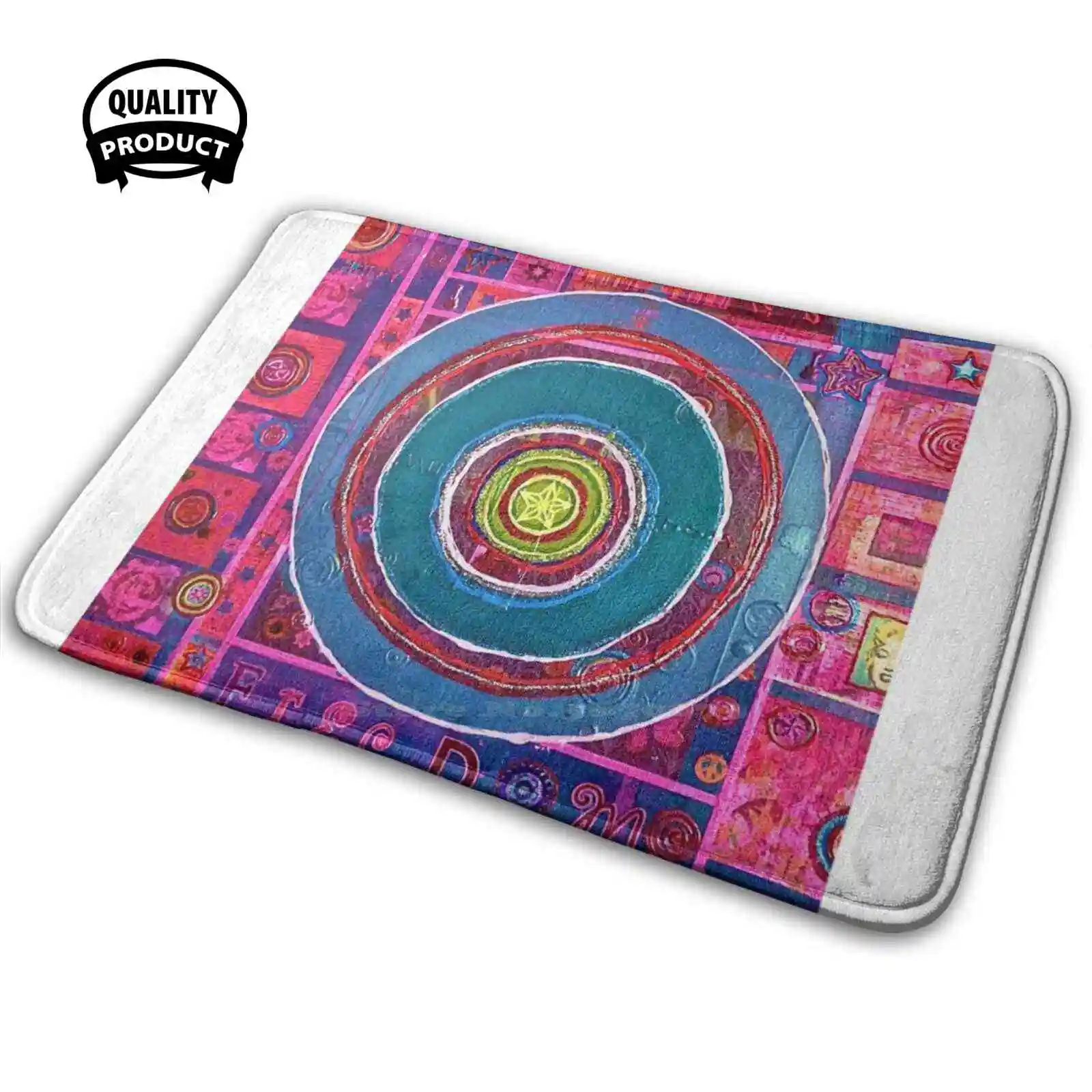 Blue Bulls Eye 3D Soft Tappetino Antiscivolo Tappeto Cuscino Ray Stepherson Singer Songwriter Painter Houston Tennessee