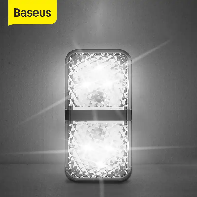 Baseus車のドア開放警告灯2個led衝突防止自動緊急警報ランプ車フラッシュ信号ライトアクセサリー 装飾ランプ Aliexpress
