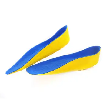 

1 Pair Secret Height Increase 2.5cm Heel Lift Half Pad Insoles Insert In man&woman Shoe flexible invisible Sock FM0806 G4D9