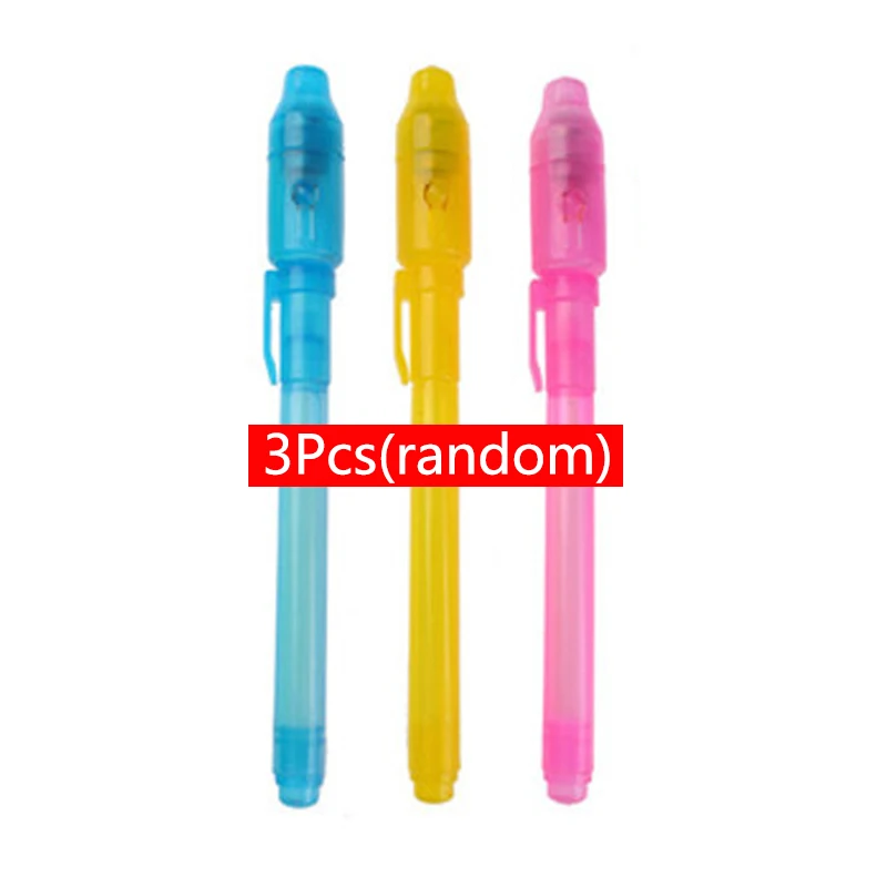 3Pcs pen 3D доска для рисования светящаяся доска для детей светящаяся Волшебная Люминесцентная доска для детей Dawing Ty Puzzle DIY Dawing Board LXX - Цвет: 3Pcs pen