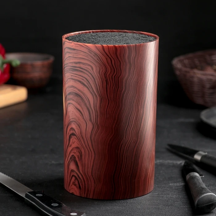 Подставка для ножей Дерево 18×11 см с наполнителем | Дом и сад