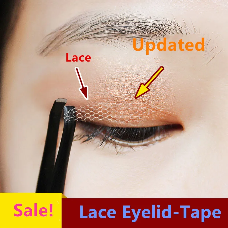 Lace Double Eyelid Stickers Natural Invisible Widening Crescent-shaped  Slender Olive-shaped Eye Makeup Tape Ladies Beauty Tools - Eyelid Tools -  AliExpress
