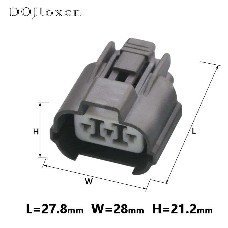 Guangcheng 1/01/10/20/50 Conjuntos 4 Pin 1.0 Mm Conector Hembra Masculino Negro Compatible With El Conector Impermeable Del Automóvil Del Sensor De Oxígeno Honda 6188-4776 6189-7039