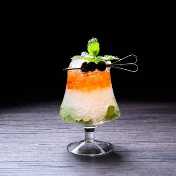 

Cocktail Glass Lead-free Crystal Wide Belly Goblets Wine Champagne Spirit Short Glass Home Bar Party Accessories Drinkware 430ml