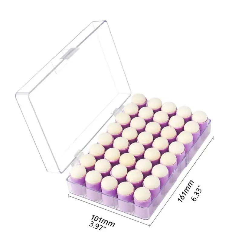 40 Pack Finger Sponge Daubers with Storage Case for Painting Art Crafts