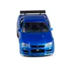 Nissan GT-R R34 modèle voiture de sport en alliage, jouets, modèle de traction arrière en métal, 1:36 cadeaux pour enfants, haute qualité, livraison gratuite ► Photo 3/6