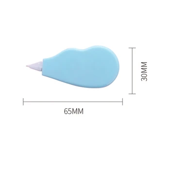 

6pcs Mini Correct Correction Tape White Translucent Dispenser Assorted Colors Easy to Use for Working Studying SP99
