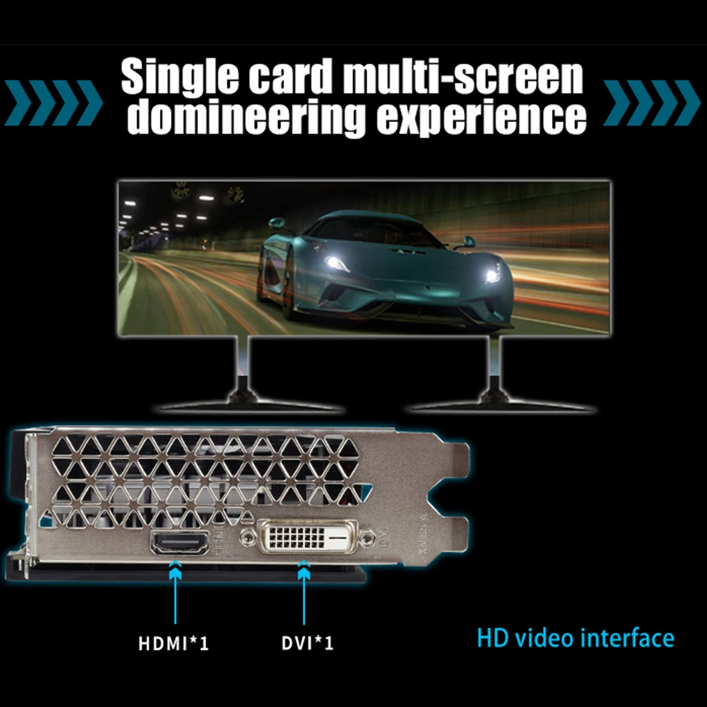 Графическая карта MAXSUN gtx 1650 Терминатор 4G GDDR5 NVIDIA 128bit Turing TU117 75W 12nm HDMI DVI 8000MHz 1485MHz gtx1650 видеокарта