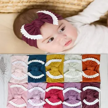 

Baby Girls Headband Hair Band Elastic Soft Bowknot Headwraps Turban Accessories For Newborn Infant Toddler