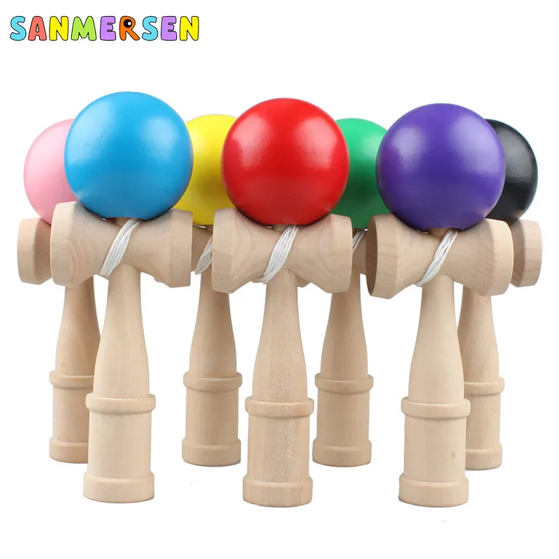 Деревянные хромированные профессиональные игрушки Kendama, шары, умелые шарики для жонглирования, мяч для снятия стресса, Обучающие спортивные игрушки для детей