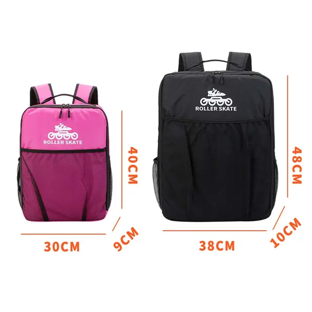 BESPORTBLE Bolsa de patinaje sobre ruedas para niños, mochila de un hombro,  para adultos, niños, mochila deportiva, bolsa de patines, bolsa de tela