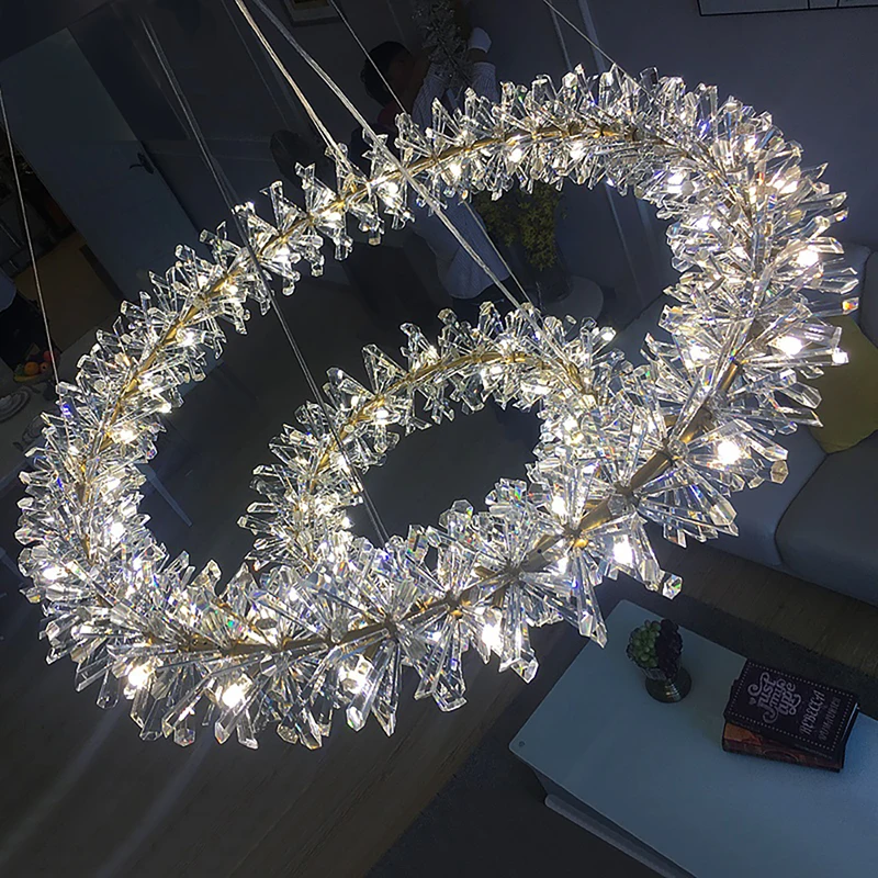 Flower Crystal Chandelier for Home Decoration G4 220V/110V Winfordo