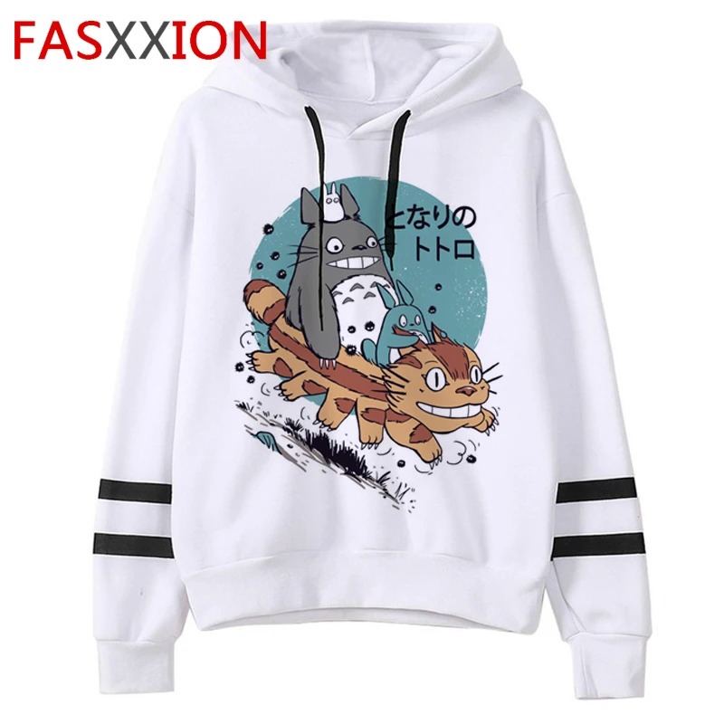 Totoro Studio Ghibli Kawaii Harajuku толстовки женские Хаяо Миядзаки Забавный мультфильм Ullzang толстовки графические худи в стиле аниме женские