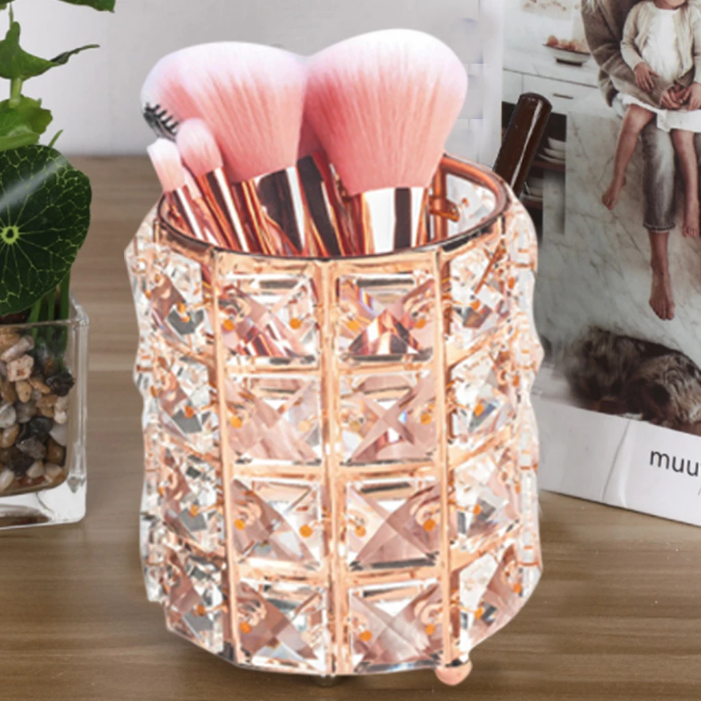 Роскошный карандаш для хранения кистей макияжа в европейском стиле золотистый