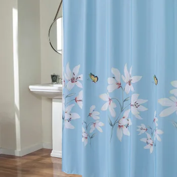 

180x200CM Digital Coating Shower Curtain Bathroom Double-Sided Printing Shower Curtain Chinese Style Shower Curtain