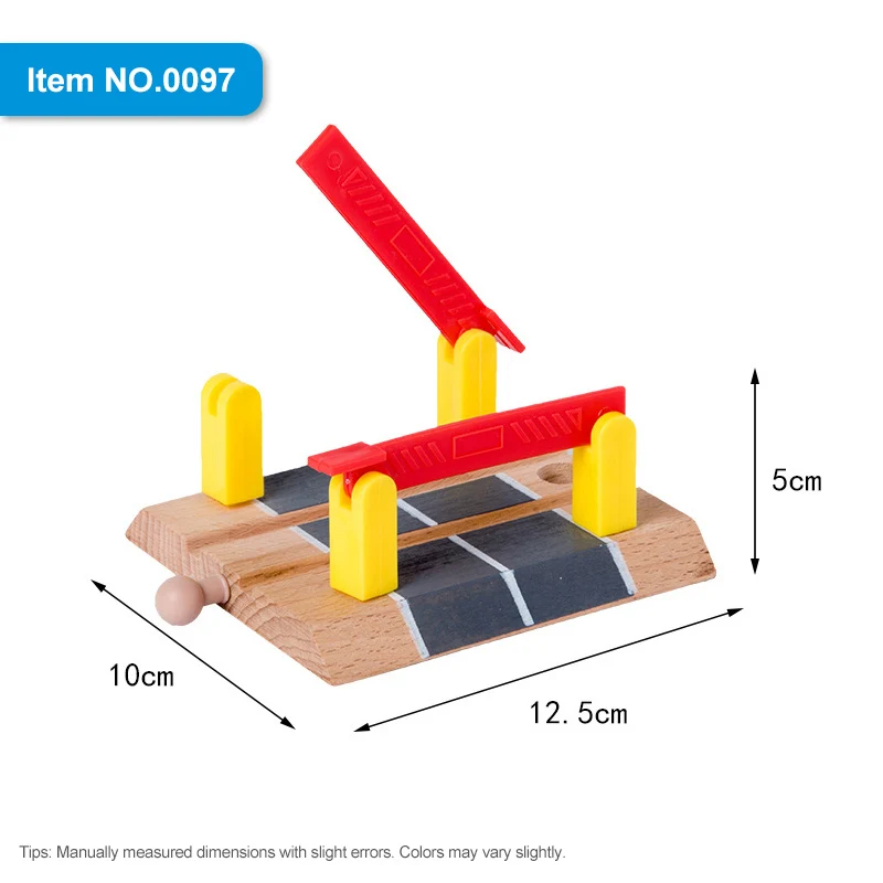 Wooden Train Track Accessories Cross Track Railway Toys Compatible All Track Educational Toys Railway Accessories 7