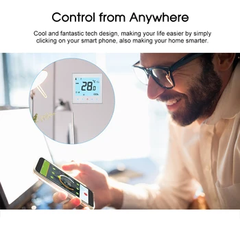 

Water/Gas Boiler Thermostat WiFi Temperature Controller Tuya Programmable Voice Control with Amazon Echo/Google Home 3A-240V